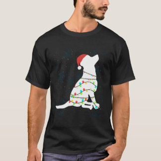 Camiseta Navidades iluminan a Labrador recuperador de perro