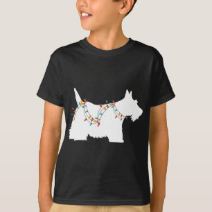 Camiseta Navidades iluminan a Scottish Terrier un amante de