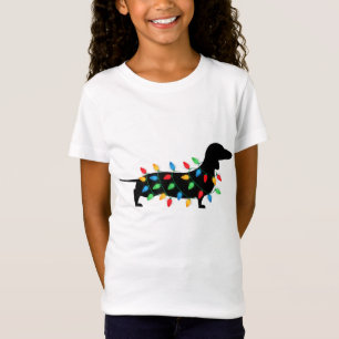 Camiseta Navidades iluminan a Wiener Dachshund Perro Lover