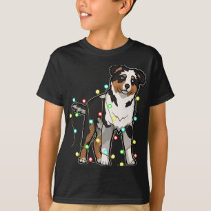 Camiseta Navidades Iluminan al Pastor Australiano Lover Xma