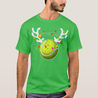Camiseta Navidades iluminan baile de tenis navidad divertid