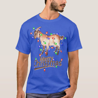 Camiseta Navidades iluminan cabra X-Mas Pajama Merry Christ