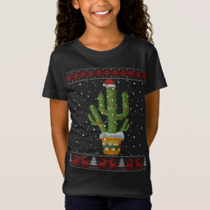 Camiseta Navidades Iluminan Cactus Lover Divertidas Xmas Su