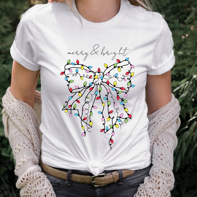 Camiseta Navidades Iluminan Coquette Bow (Subido por el creador)