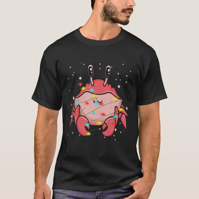 Camiseta Navidades iluminan el cangrejo (Anverso)