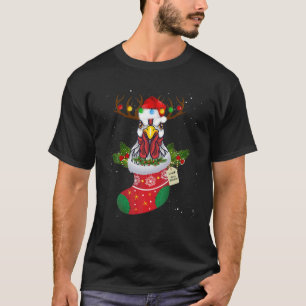 Camiseta Navidades iluminan el pollo Santa Funny árbol de n