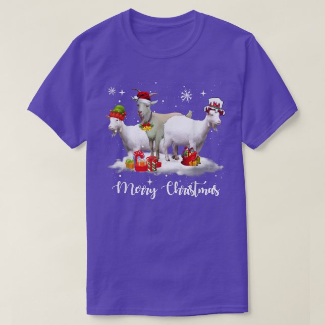 Camiseta Navidades iluminan la cabra XMas Pajama (Diseño del anverso)