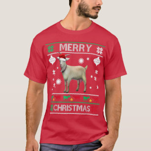 Camiseta Navidades iluminan la cabra XMas PajamaMerry Navid