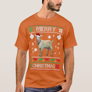 Camiseta Navidades iluminan la cabra XMas PajamaMerry Navid