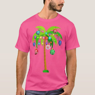 Camiseta Navidades iluminan la divertida tropa de playa Haw