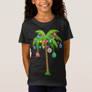 Camiseta Navidades iluminan la divertida tropa de playa Haw