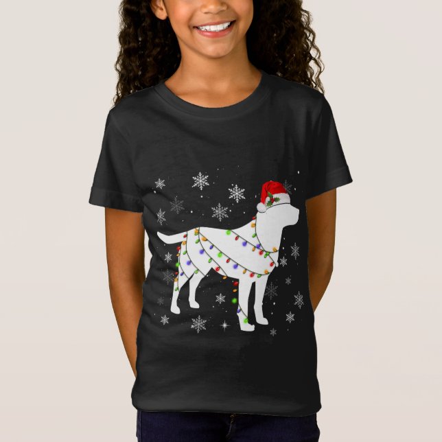 Camiseta Navidades iluminan regalo de amante de perro recup (Anverso)