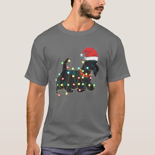 Camiseta Navidades iluminan regalo de navidad divertida par (Anverso)