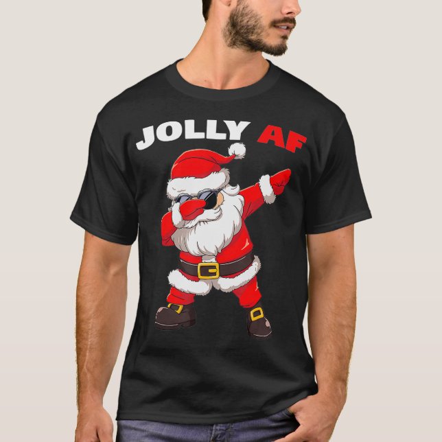 Camiseta Navidades inapropiados de Santa Claus Jolly AF  (Anverso)