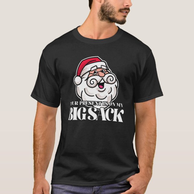 Camiseta Navidades inapropiados Hombres Feliz 2021 Santa Co (Anverso)