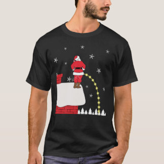 Camiseta Navidades inapropiados Santa pee Classic T-Shirt