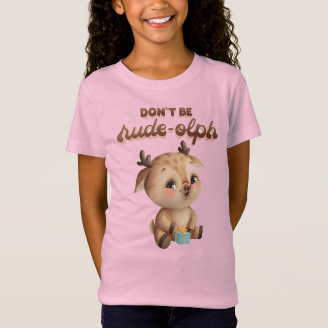 Camiseta Navidades infantiles Funny Rude-olph (Anverso)