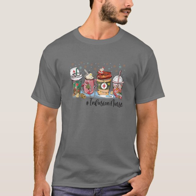 Camiseta Navidades Infusión Enfermera Café Latte Cacao Cali (Anverso)