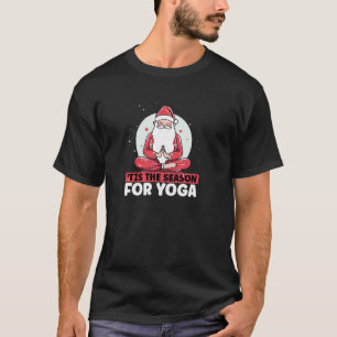 Camiseta Navidades Instructor de Yoga Namaste Santa Claus M