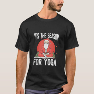 Camiseta Navidades Instructor de Yoga Namaste Santa Claus M