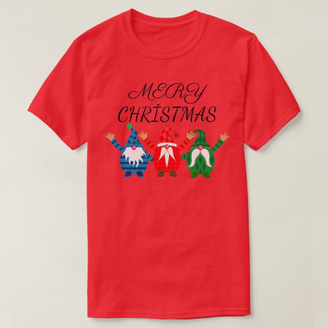 Camiseta Navidades inteligentes Gnomes Mery Navidades (Diseño del anverso)