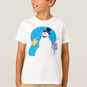 Camiseta Navidades inteligentes Snowman