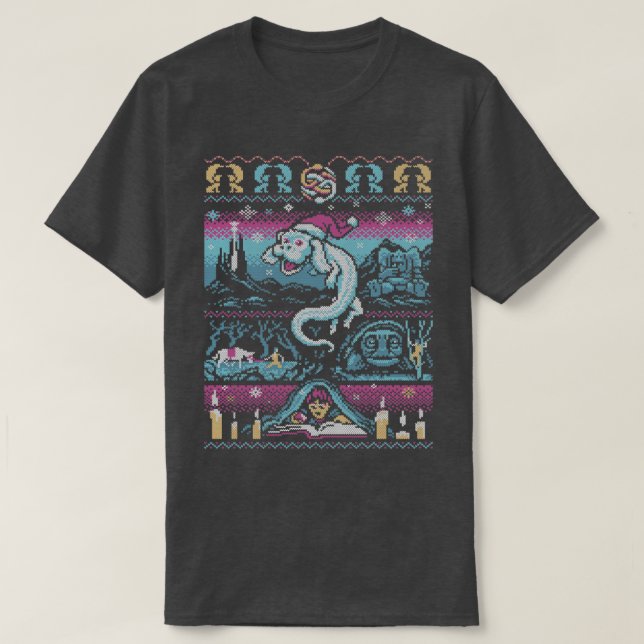 Camiseta Navidades interminables (Diseño del anverso)