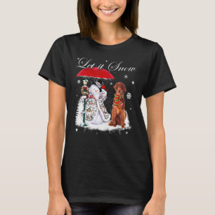 Camiseta Navidades irlandeses de la intemperie de Santa Dog