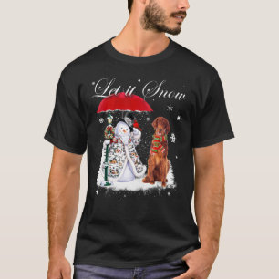 Camiseta Navidades irlandeses de la intemperie de Santa Dog