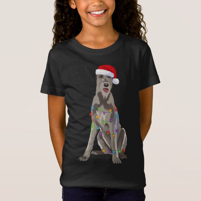 Camiseta Navidades irlandeses iluminan a amante de perro de (Anverso)