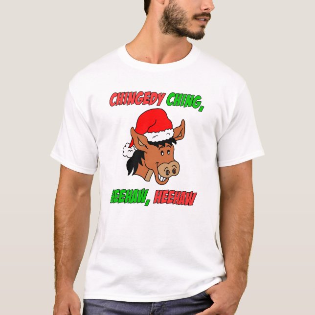 Camiseta Navidades italianos en burro (Anverso)