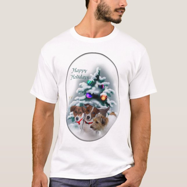 Camiseta Navidades Jack Russell Terrier (Anverso)