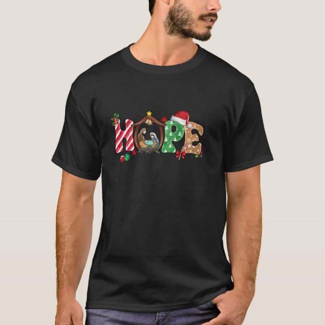 Camiseta Navidades Jesús Esperanza Jesús Cristiano Xma (Anverso)
