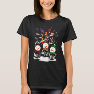 Camiseta Navidades Jesús Faith Esperanza Amar a Snowman Chr