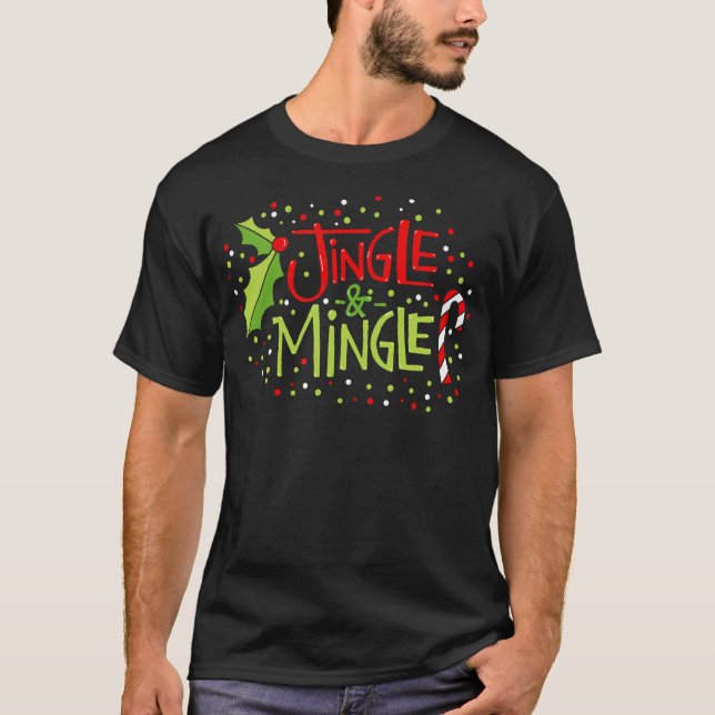 Camiseta Navidades Jingle Y Mingle (Anverso)