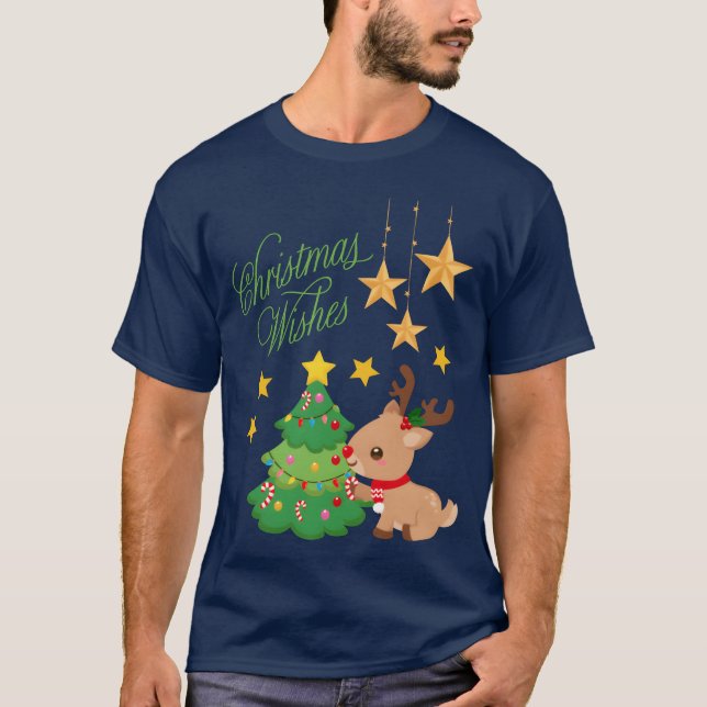 Camiseta Navidades Joy Dwarf Stocking Wishes Navidades frit (Anverso)
