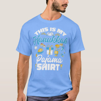 Camiseta Navidades judíos Menorah Este es Mi Hanukkah Pajam