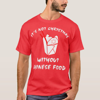Camiseta Navidades judíos regalo de comida china Hanukkah