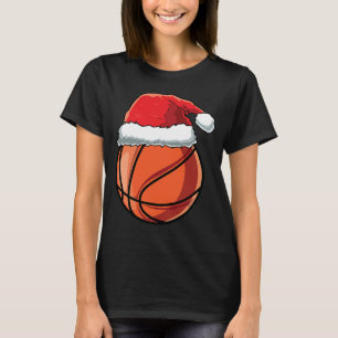 Camiseta Navidades Jugador de Baloncesto Santa Hat Niños di