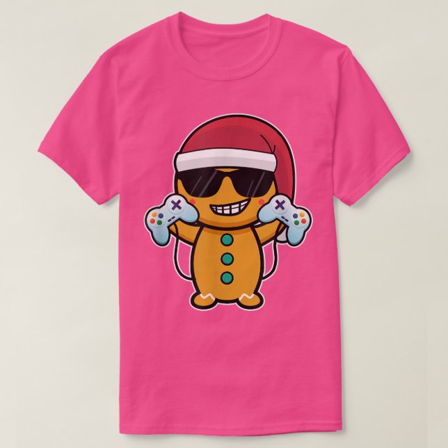 Camiseta Navidades Jugador de Videojuegos Niños Jugadores d (Diseño del anverso)
