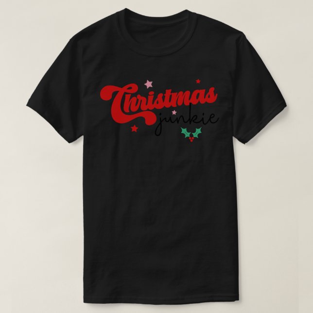 Camiseta Navidades Junkie (Diseño del anverso)