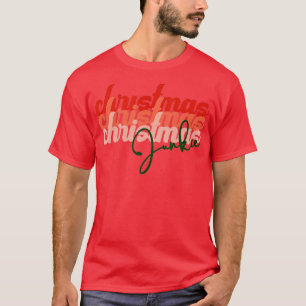 Camiseta Navidades Junkie Leopard Santa Claus Divertidas Na