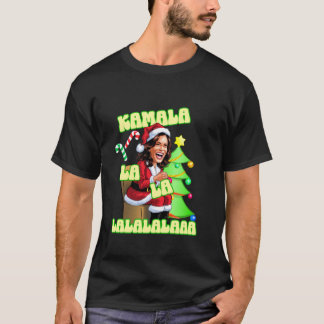 Camiseta Navidades Kamala Harris Santa Kamala La Funny C