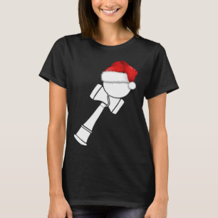 Camiseta Navidades Kendama Con Blanco Santa Hat