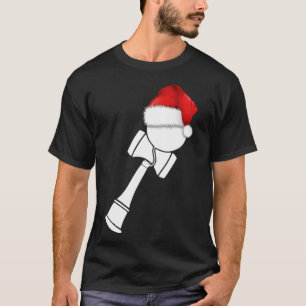 Camiseta Navidades Kendama Con Blanco Santa Hat