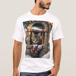 Camiseta Navidades kitten