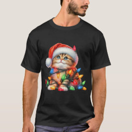 Camiseta Navidades Kitten Watercolor