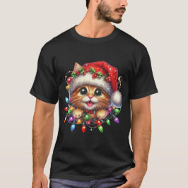 Camiseta Navidades Kitten Watercolor