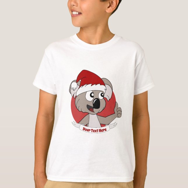 Camiseta Navidades koala personalizado (Anverso)