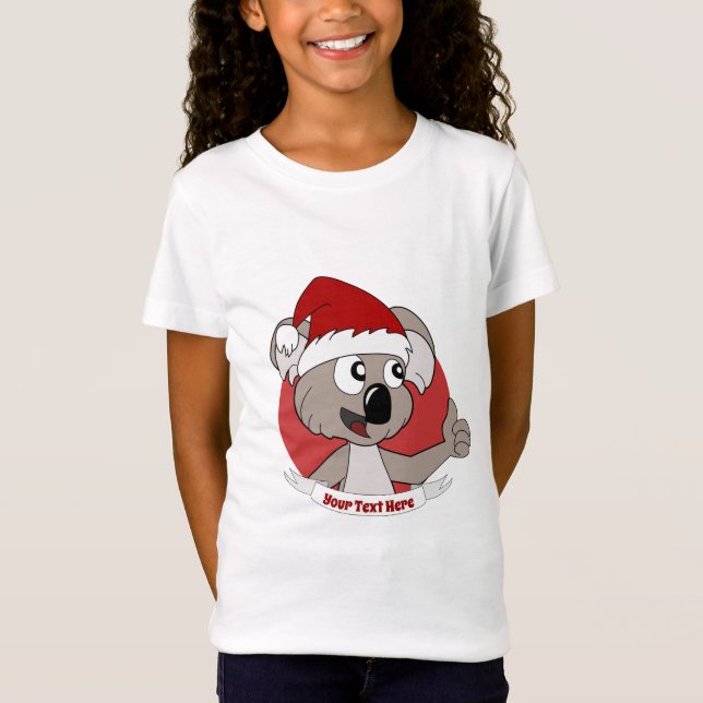 Camiseta Navidades koala personalizado (Anverso)